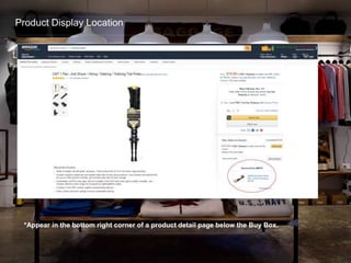 Product Display Location
*Appear in the bottom right corner of a product detail page below the Buy Box.
 