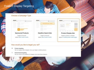 Product Display Targeting
 