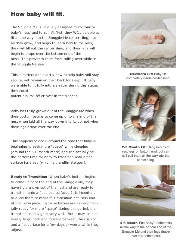 sleeping in snuggle me organic