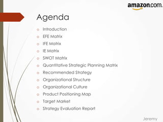 Amazon: Strategic Management | PPTX