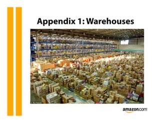 Appendix 1: Warehouses
 