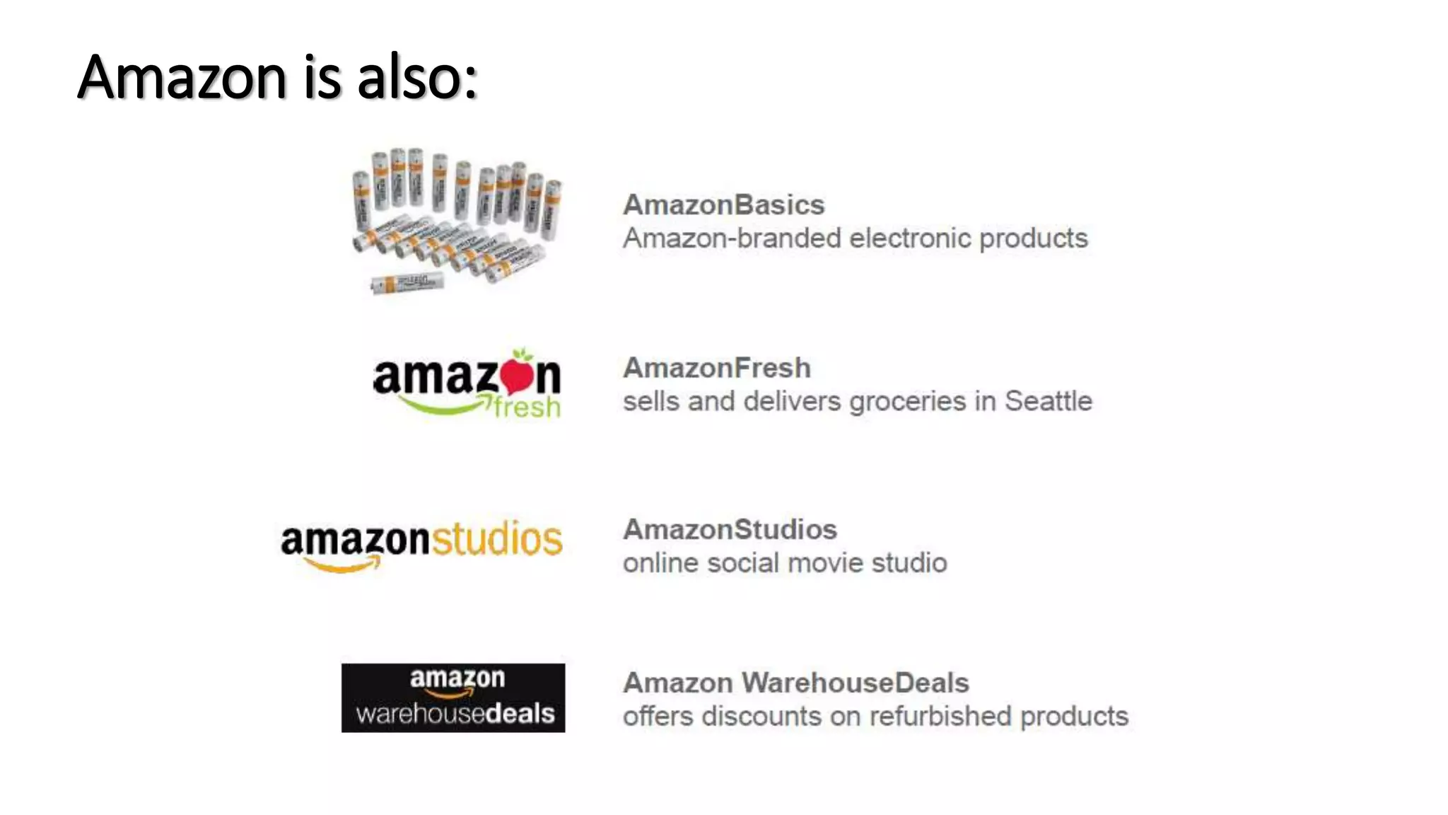 Amazon is also:
 