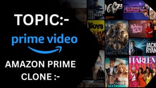AMAZON PRIME CLONE (1) (1).pdf college mini project | PDF