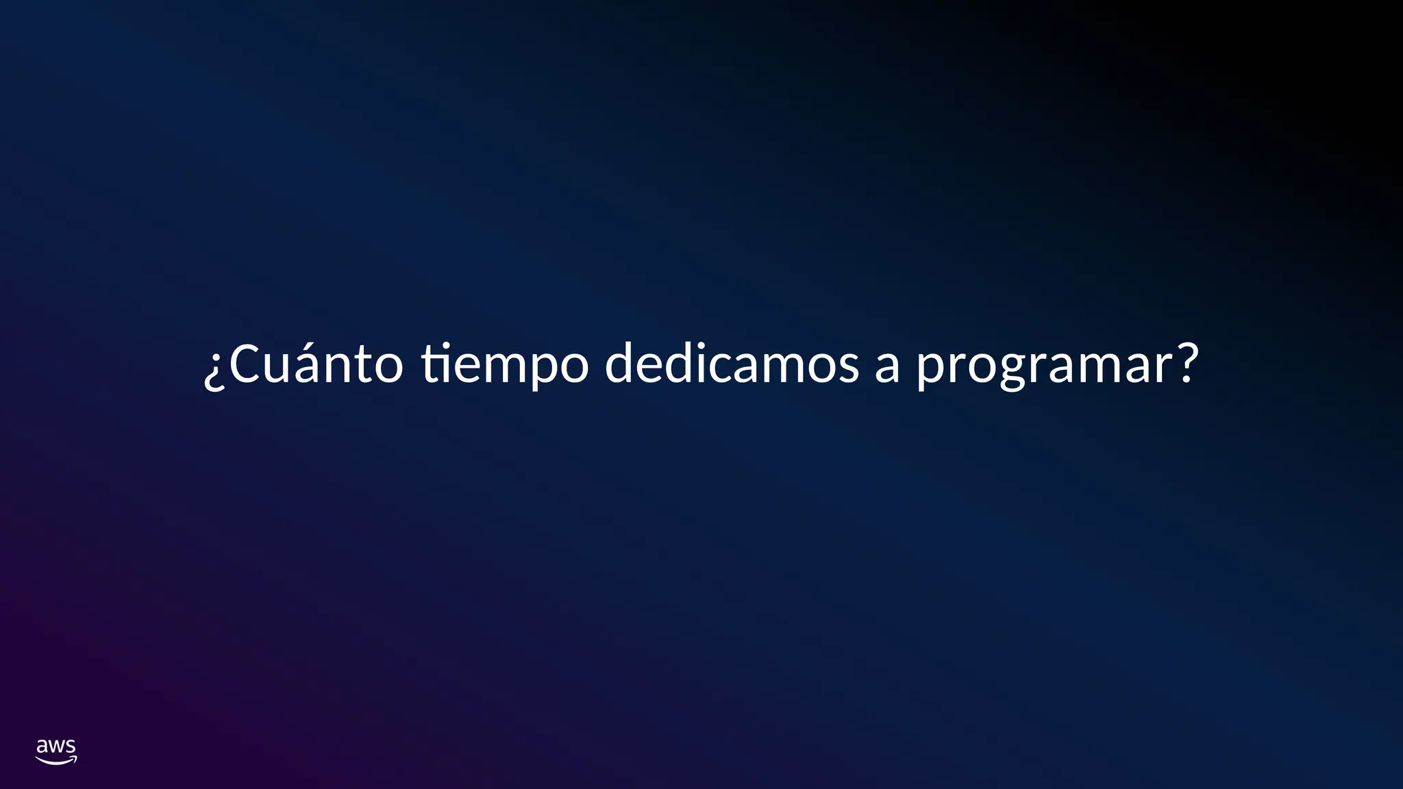 ¿Cuánto tiempo dedicamos a programar?
 