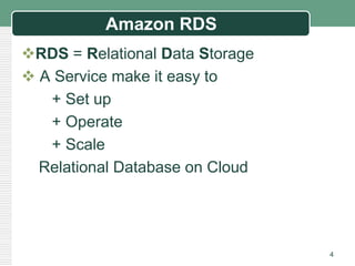 Amazon rds | PPTX
