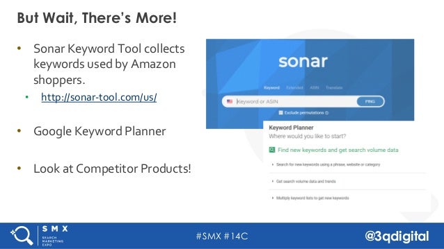 sonar keywords amazon