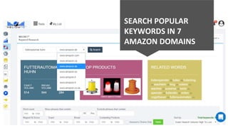 SEARCH POPULAR
KEYWORDS IN 7
AMAZON DOMAINS
 