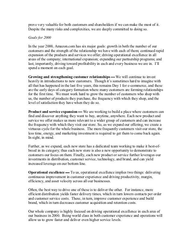 Amazon shareholder letters 1997 2011 Amazon shareholder letters 1997 2011