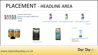 PLACEMENT - HEADLINE AREA
www.daytodayebay.co.uk
 