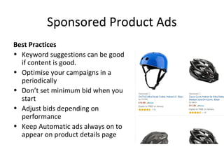 Amazon Sponsored ads Best Practices