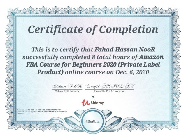 Amazon FBA Private Label Course for Beginners | Amazon 2022 - Fahad Hassan Noor