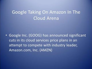 Amazon vs google | PPT