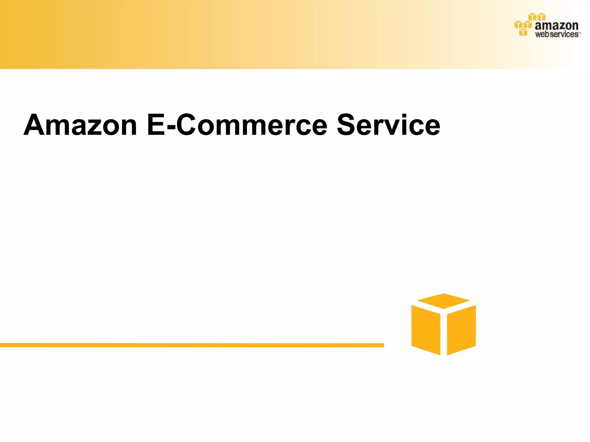 Amazon E-Commerce Service
 
