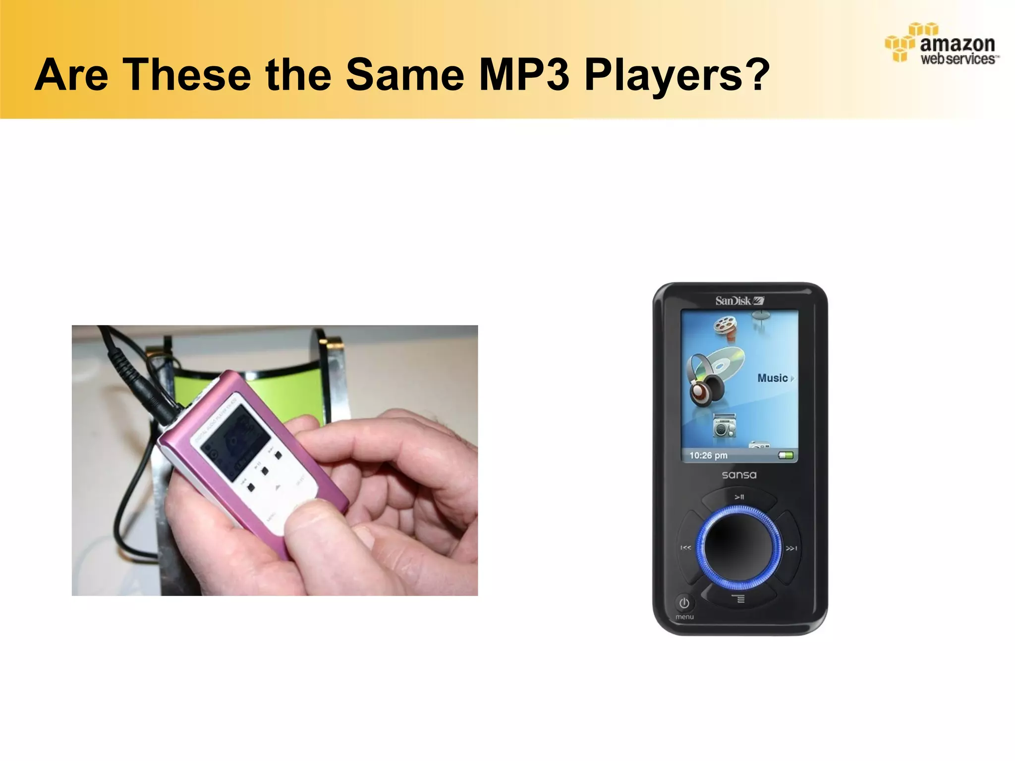 Are These the Same MP3 Players?
 