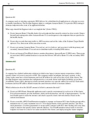DOP-C01 Examsfragen