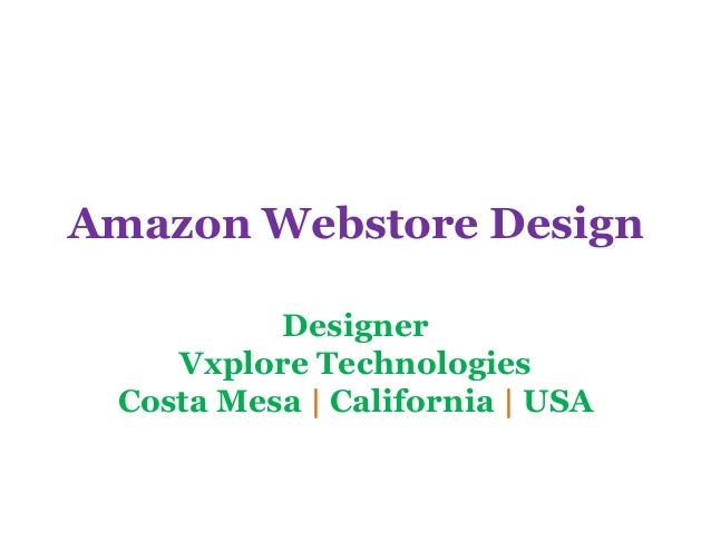 amazon webstore design vxplore technologies amazon webstore