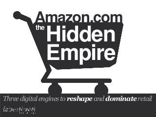 the
Amazon.com
Threedigitalenginestoreshapeanddominateretail
Hidden
Empire
 