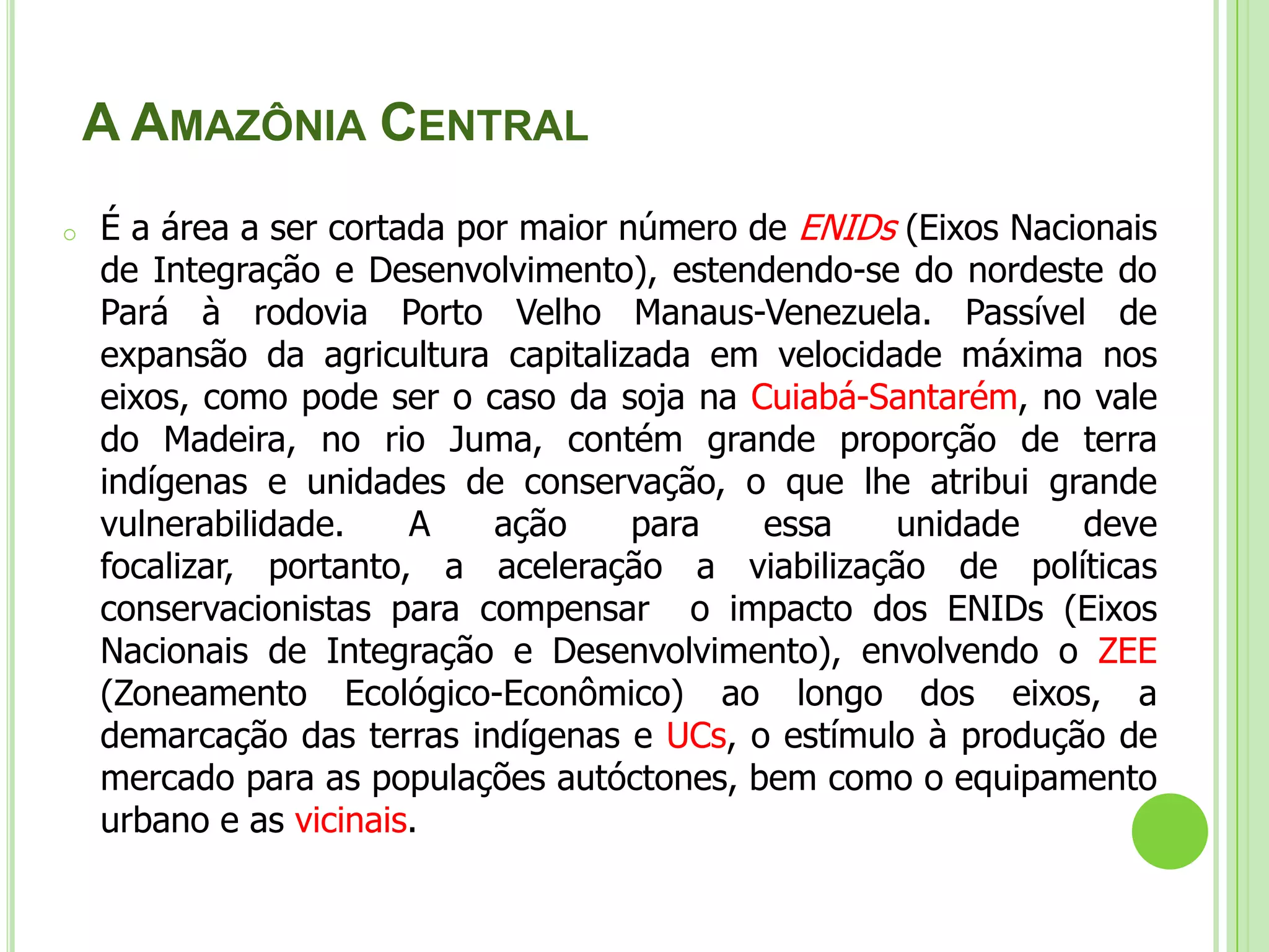 A Amazônia pode ser considerada uma área com características homogêneas?Não é uma floresta homogênea, mesmo porque por sua enormeextenção seria muito dificil homogeneidade. Segundo os botânicos e os geógrafos, a floresta Amazônica apresenta 4 tiposde matas, bem distintas, o que faz com que a consideremosnão homogênea.