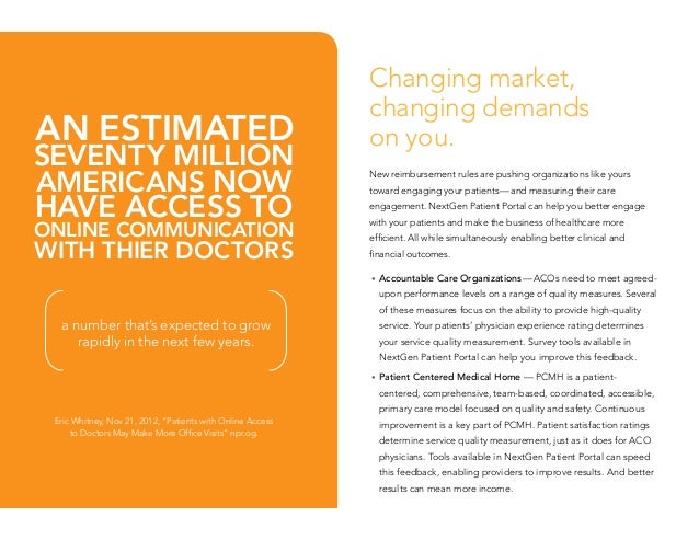 Portal Patient Healthcare Systems Nextgen Information