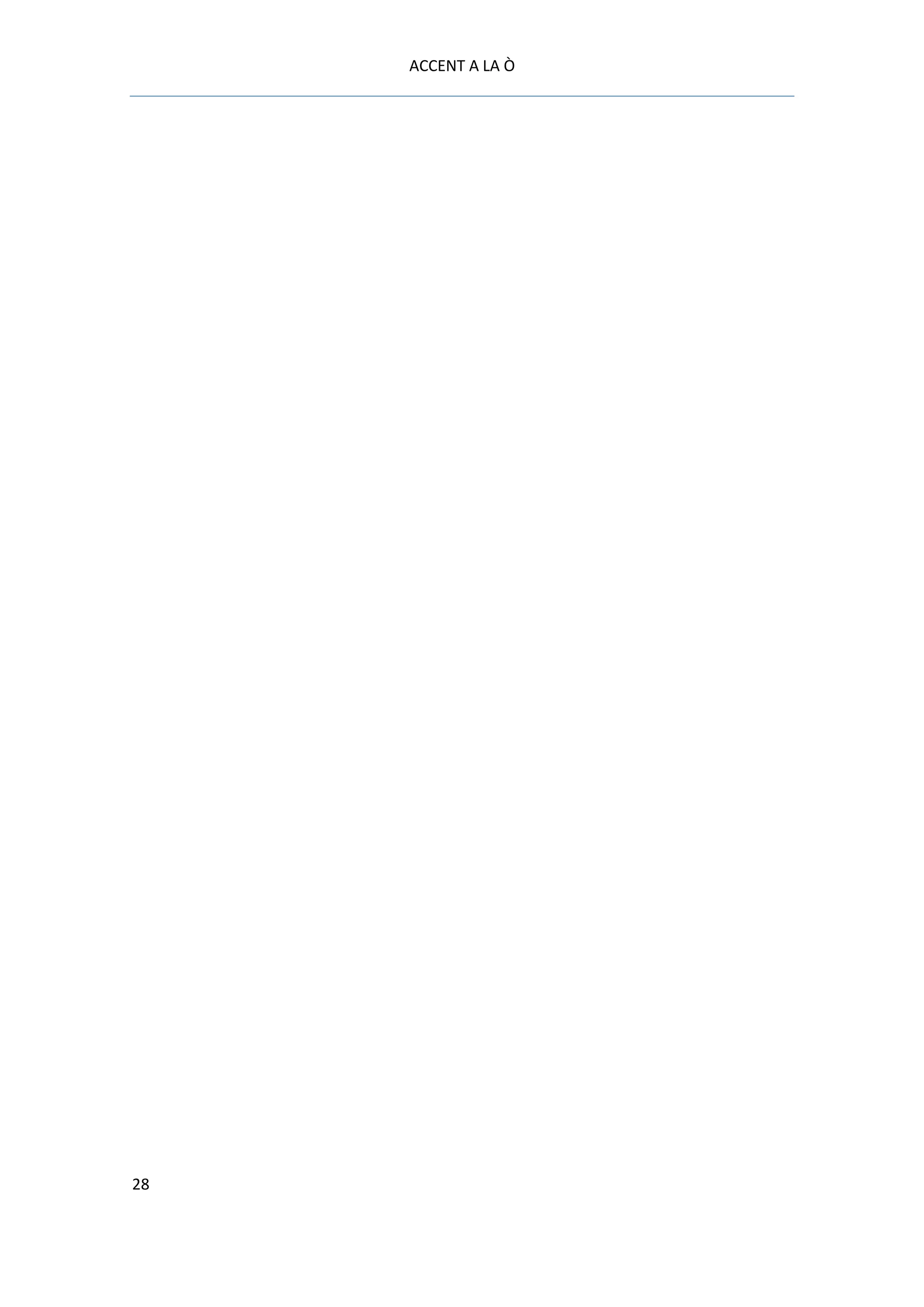 ACCENT A LA Ò




28
 