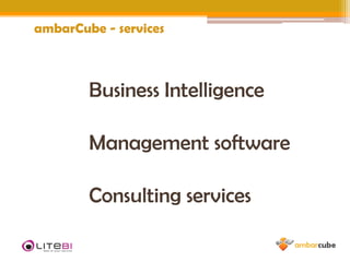 ambarCube - servicesBusiness IntelligenceManagement softwareConsultingservices