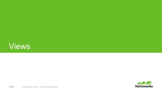 Page41 © Hortonworks Inc. 2011 – 2015. All Rights Reserved
Views
 