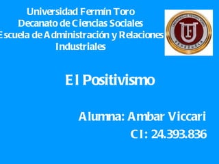 Universidad Fermín Toro Decanato de Ciencias Sociales Escuela de Administración y Relaciones Industriales ,[object Object],[object Object],[object Object]