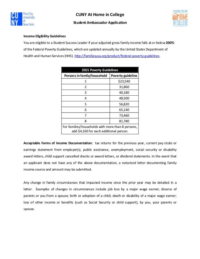 Ambassador Application Fall 2015