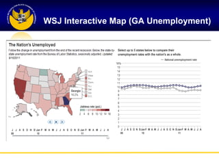 WSJ Interactive Map (GA Unemployment)
 