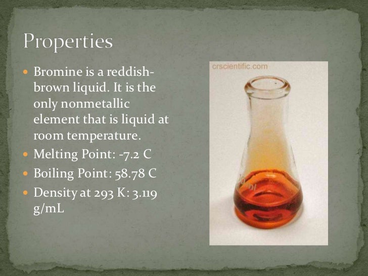 Bromine Density At Room Temperature Bromine Density At Room Temperature