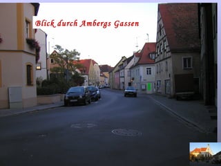 Blick durch Ambergs Gassen  