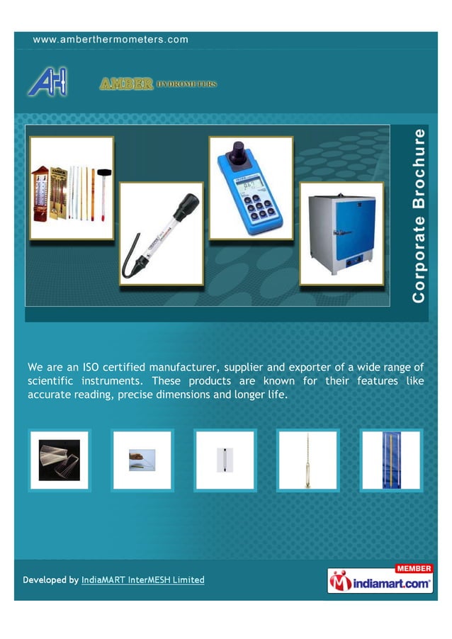 Amber Hydrometers, Ahmedabad, Scientific Instruments PDF
