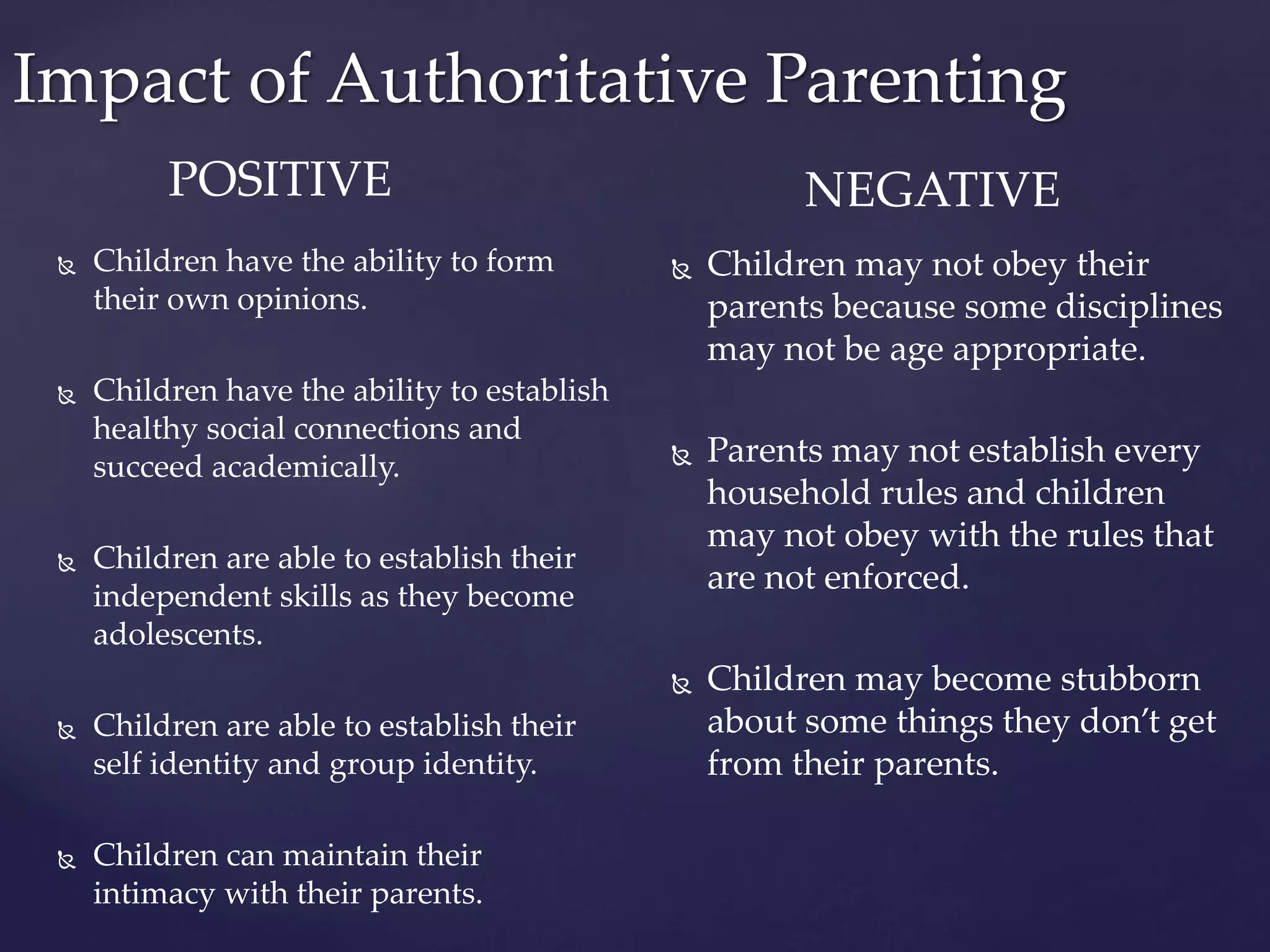 Impact of Parenting Styles on Children- Amberlay Preschool | PDF