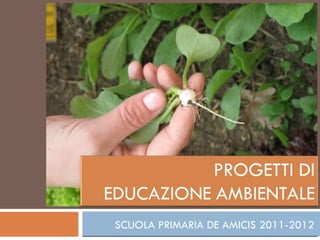 SCUOLA PRIMARIA DE AMICIS 2011-2012
 