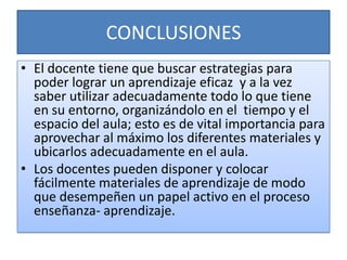 Ambiente de aprendizaje presentacion