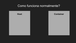 Host Container
Como funciona normalmente?
 