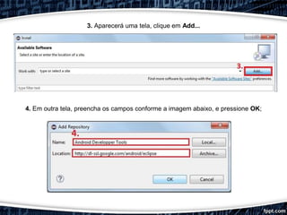 4. Em outra tela, preencha os campos conforme a imagem abaixo, e pressione OK;
3. Aparecerá uma tela, clique em Add...
 