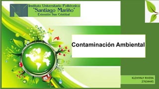Contaminación Ambiental
KLEHIYALY RIVERA
27634445
 
