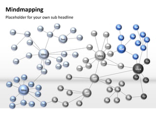 Mindmapping
Placeholder for your own sub headline
                                                                      Text
                                               Text
                                                                                        Text
        Text
                              Text                                                                                    Text
                                                               Text                                                                 Text
                                                                                                 Text
                                                                              Text
                                Text

                                                                                                                                       Text
         Text                                                                                                  Text



                               Text
                                                   Idea                        Text       Text
                                                                                                                             Idea
                                                                                                                                           Text


                                                                        Text
                                                                                                        Text                                                            Text
           Text
                                                             Text
                                                                                                                                Text
                                                                                 Text
                                                                       Text                                Text                                   Text
                                              Text
                                                                                                 Text                                                     Idea
                                                      Text


                       Text                                                                                                                              Text
               Text                                                                                                                                                Text

 Text                                Text
                                            Text
                      Idea
                                            Text
                                                                                                                                                                 Text
        Text

                      Text
                                     Text            Text
    Text
 