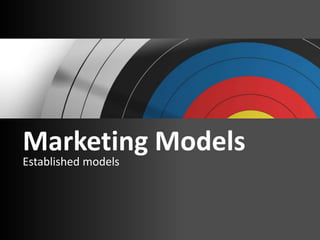 Marketing Models
Established models
 