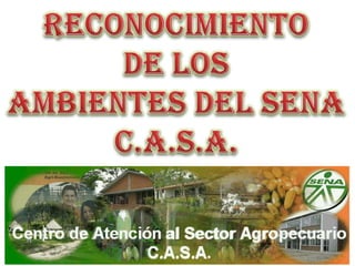 RECONOCIMIENTO  DE LOS  AMBIENTES DEL SENAC.A.S.A. 