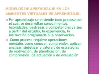 Ambientes de aprendizaje