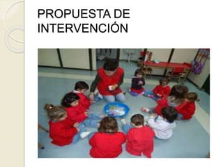 PROPUESTA DE
INTERVENCIÓN
 