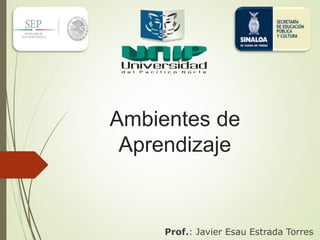 Ambientes de
Aprendizaje
Prof.: Javier Esau Estrada Torres
 