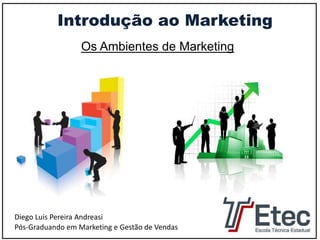 Introdução ao Marketing 
Os Ambientes de Marketing 
Diego Luis Pereira Andreasi 
Pós-Graduando em Marketing e Gestão de Vendas 
 