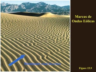 Figure 15.9 Marcas de Ondas Eólicas Dominant  wind direction 