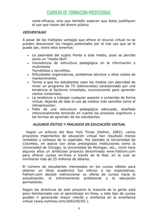 Ambientes virtuales de aprendizaje