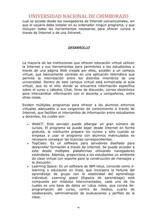 Ambientes virtuales de aprendizaje