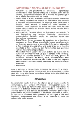 Ambientes virtuales de aprendizaje