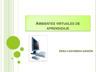 Ambientes virtuales de aprendizaje ERIKA CASTAÑEDA GARZÓN 